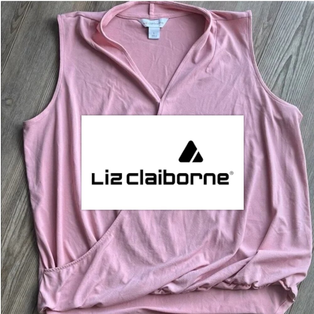 Liz Claiborne Pink Sleeveless Blouse